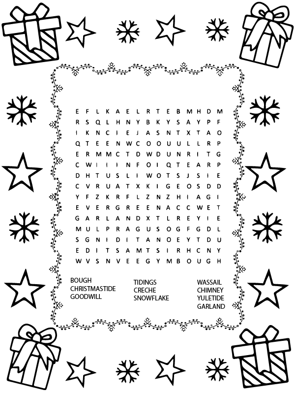 Christmas Word Search Game