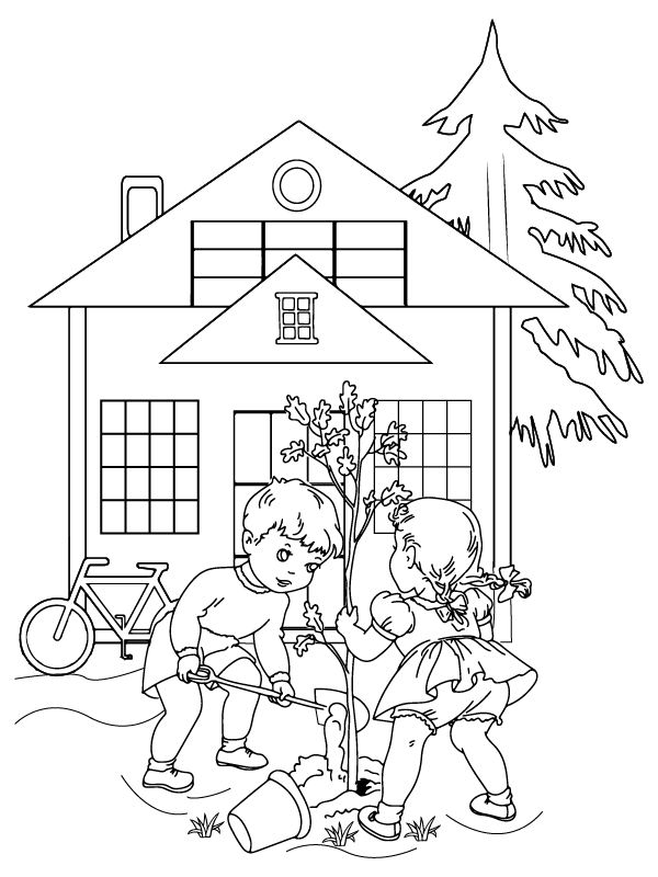 Cottagecore Kids Planting