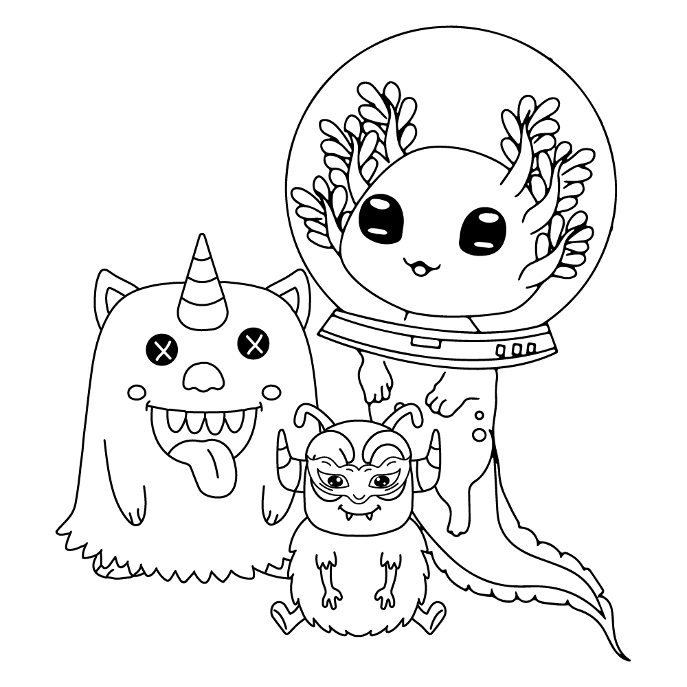 Creepy Kawaii Aliens