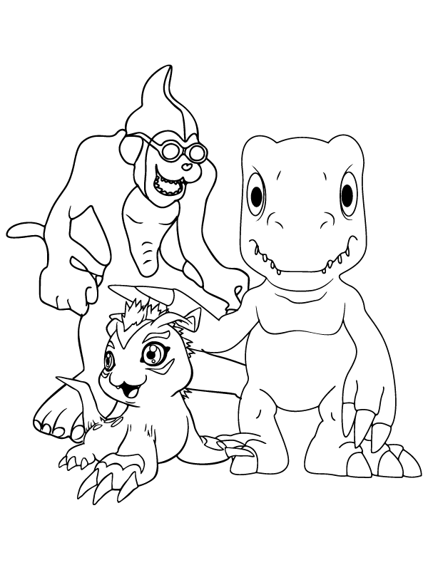 Digimon Coloring Page-11