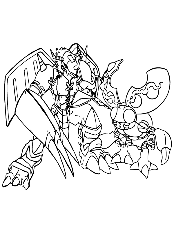 Digimon Coloring Page-05