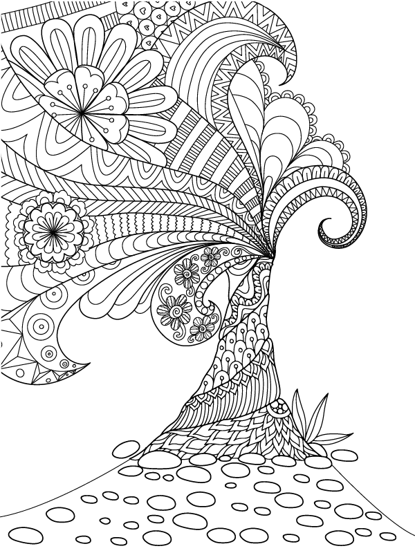 nature mandala coloring page-08