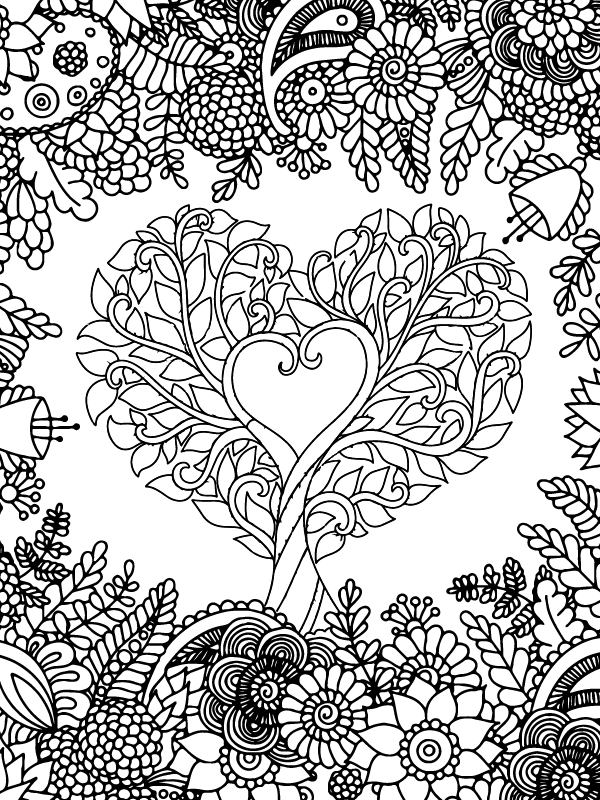 nature mandala coloring page-17