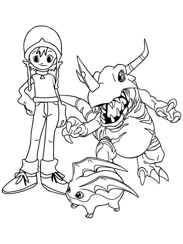 Digimon Coloring Page-15