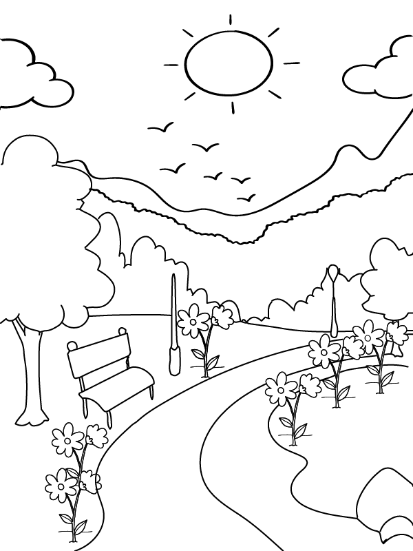 Natural scenery Coloring Page-10