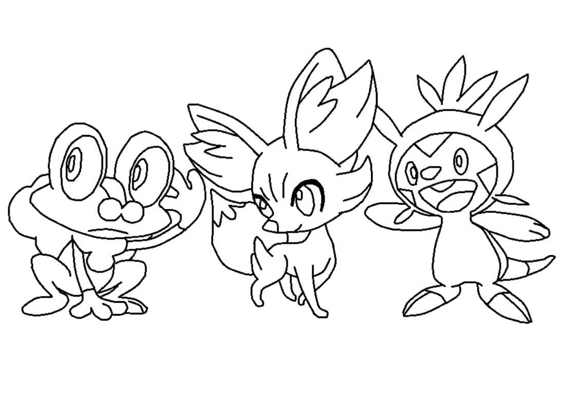 Froakie, Fennekin, Chespin Pokemon