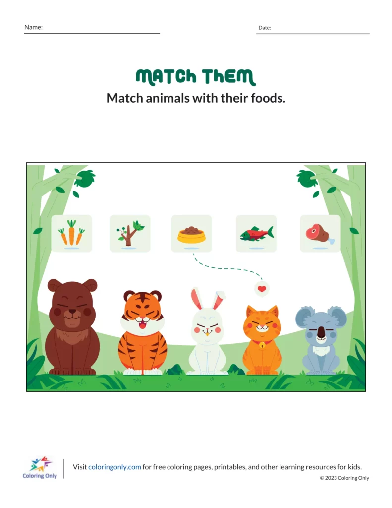 Matching Animals with Foods