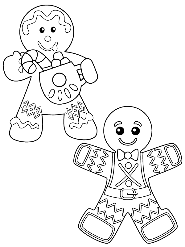 Gingerbread man doodle