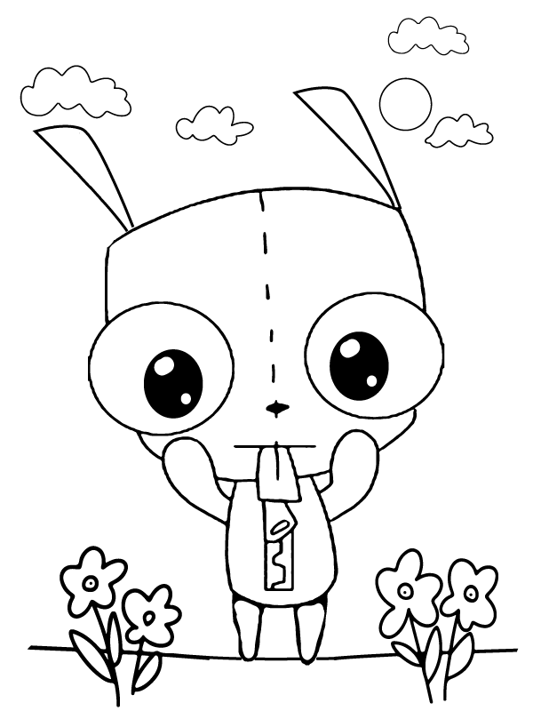 Gir and Outdoor Flowers