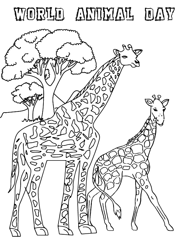 Giraffe World Animal Day