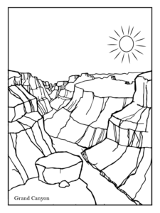 Grand Canyon Coloring Page