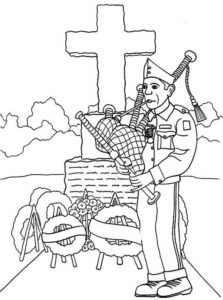 Happy Veteran's Day Coloring Page