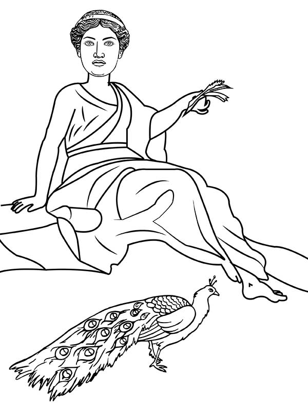 Hera with Peacock