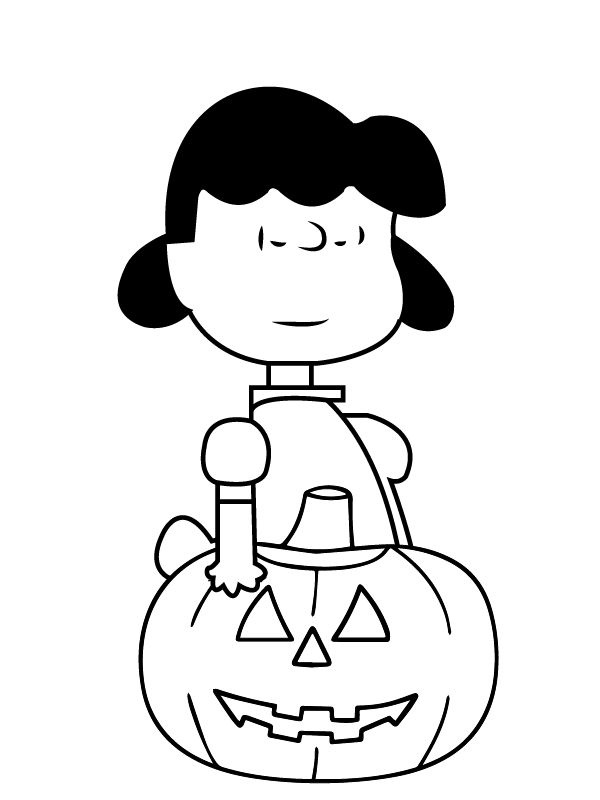 Lucy Van Pelt and Pumpkin