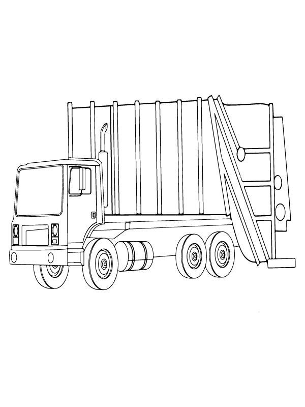 Modern Garbage Truck