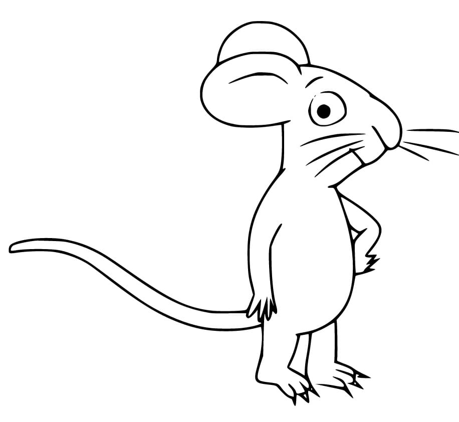 Mouse from Grufallo Coloring Page