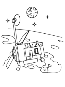 Nasa Lunar Orbiter Coloring Page