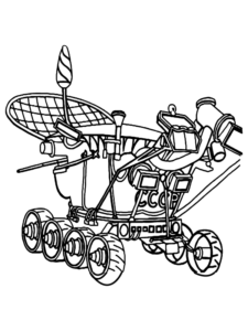 Nasa Lunar Rover Coloring Page