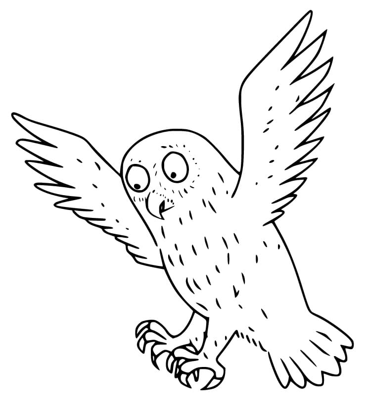 Owl from Grufallo Coloring Page