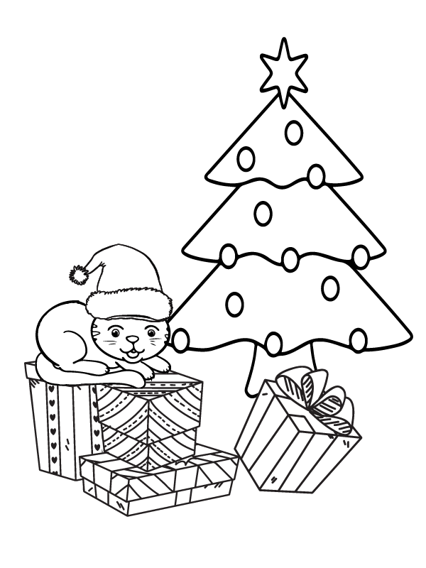 Playful Cute Cats Christmas