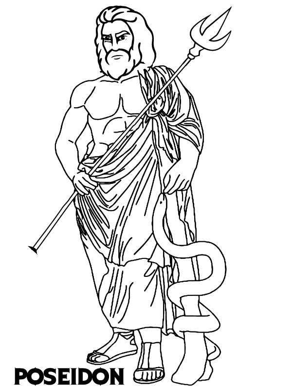 Poseidon with Trident