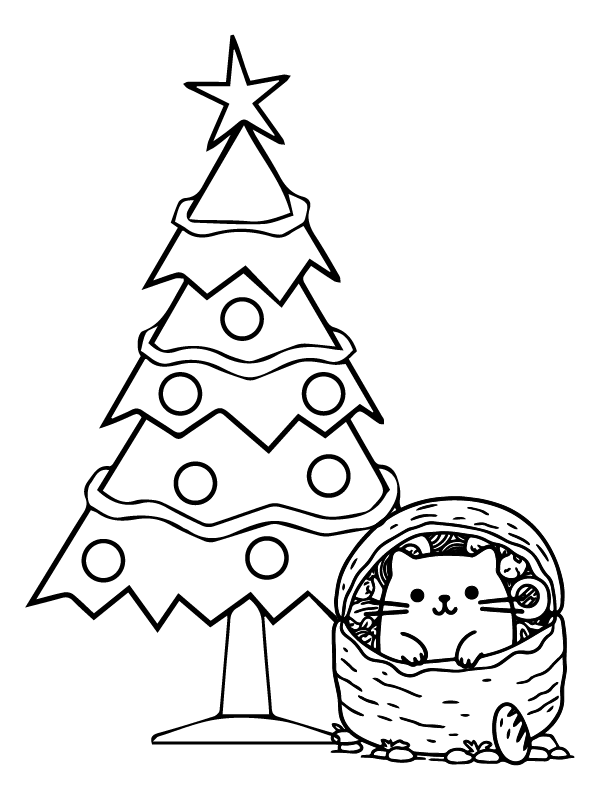 Simple Christmas Pusheen