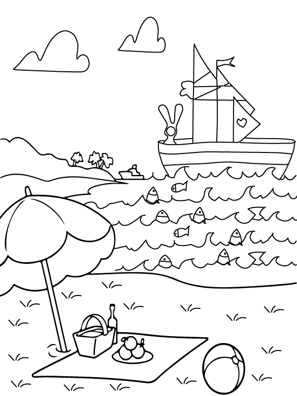 Natural scenery Coloring Page-15