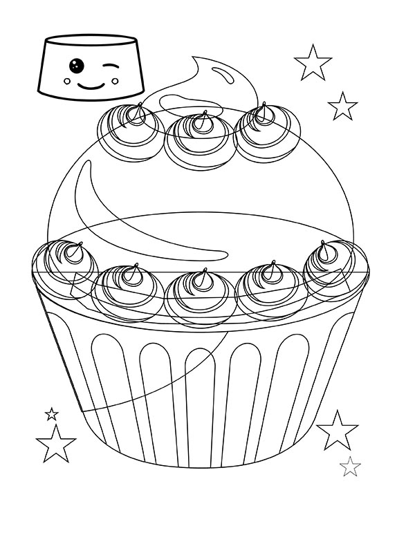 Sweet Transparent Cupcake