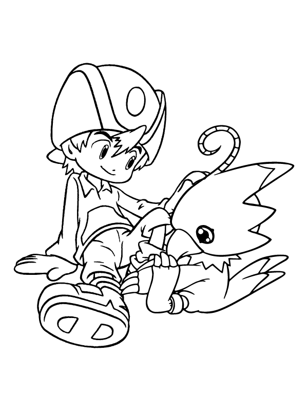 Digimon Coloring Page-16