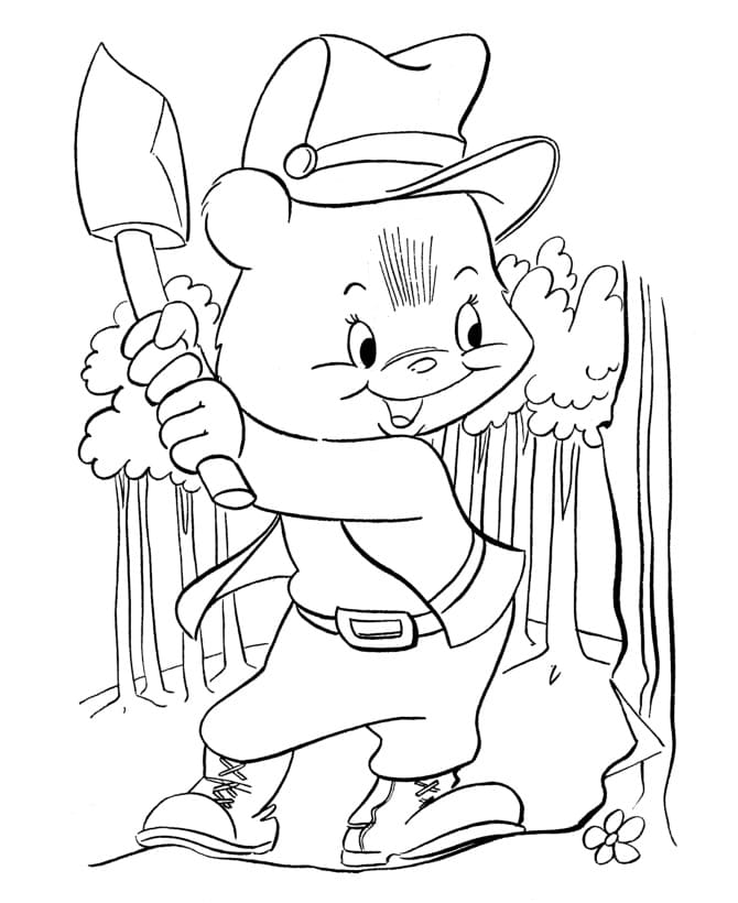 Teddy Bear Lumberjack
