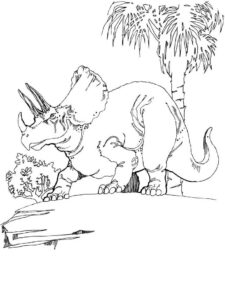 Triceratops Malvorlage