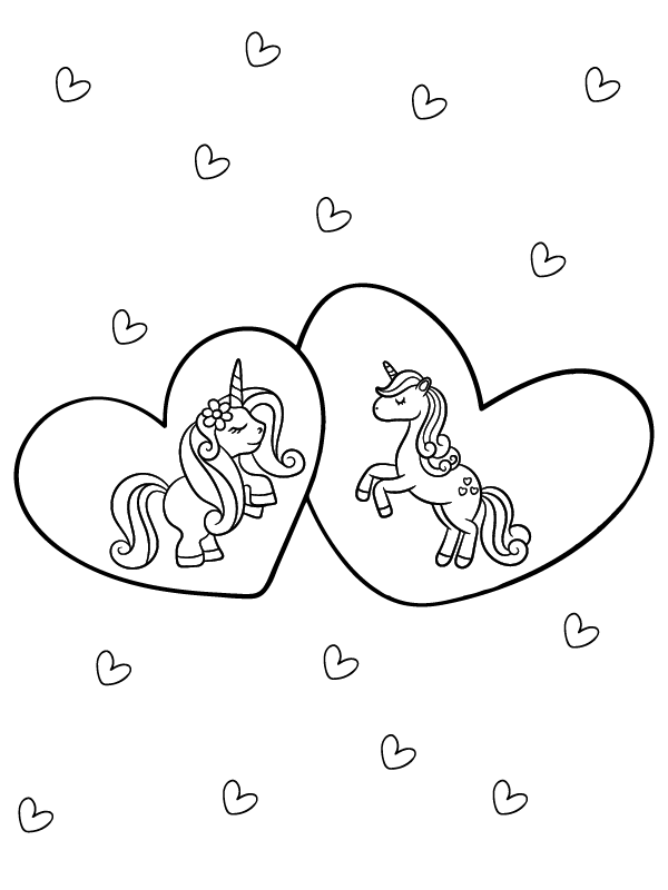 Einhorn-Paar liebt Valentinstag