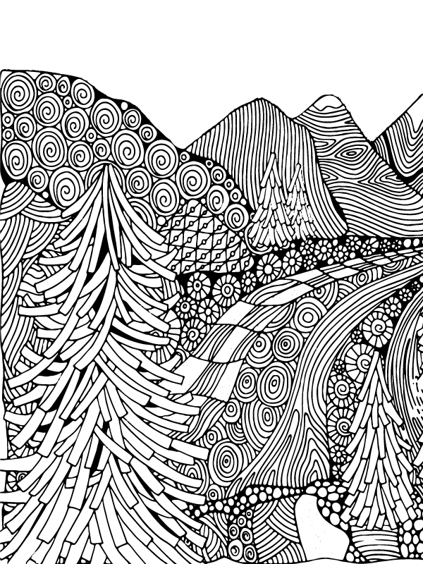 nature mandala coloring page-14