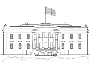 White House Coloring Page