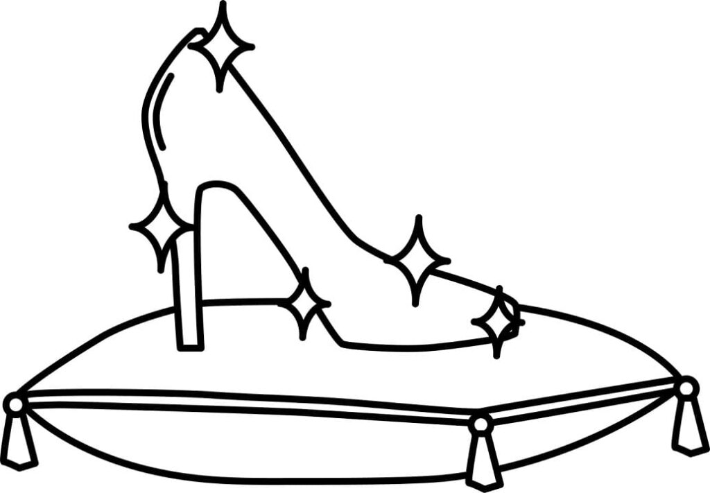 10 Cinderella-Shoe-coloring-page