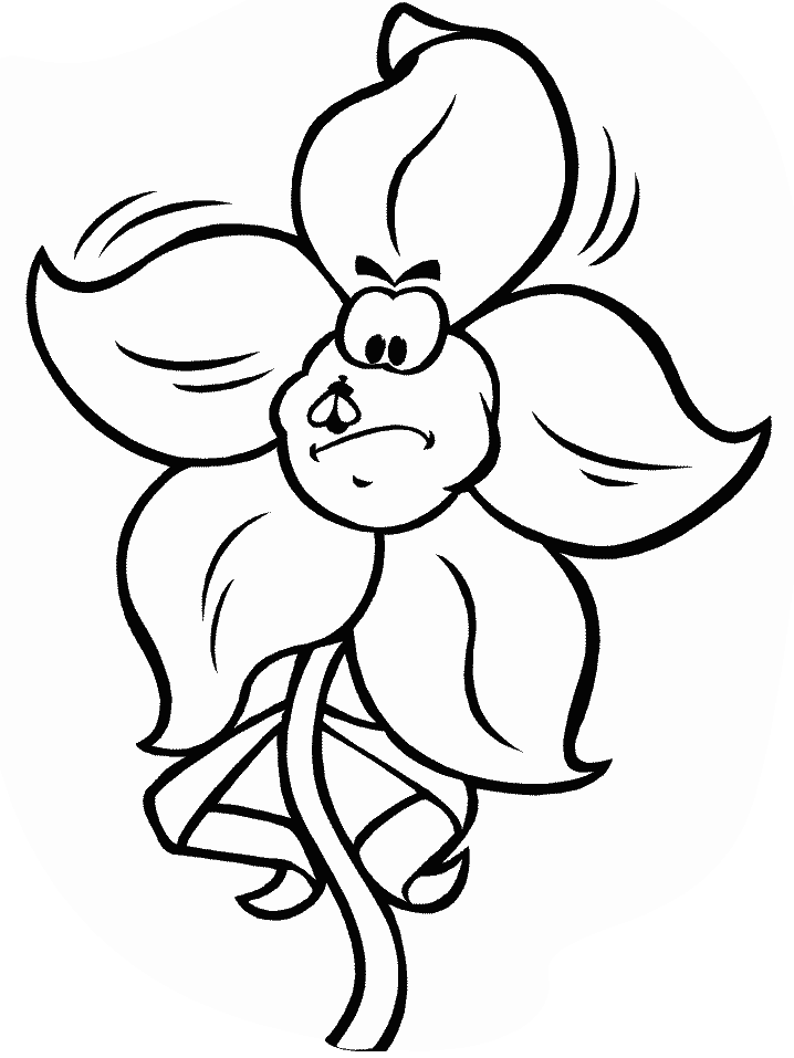 A Cartoon Daffodil