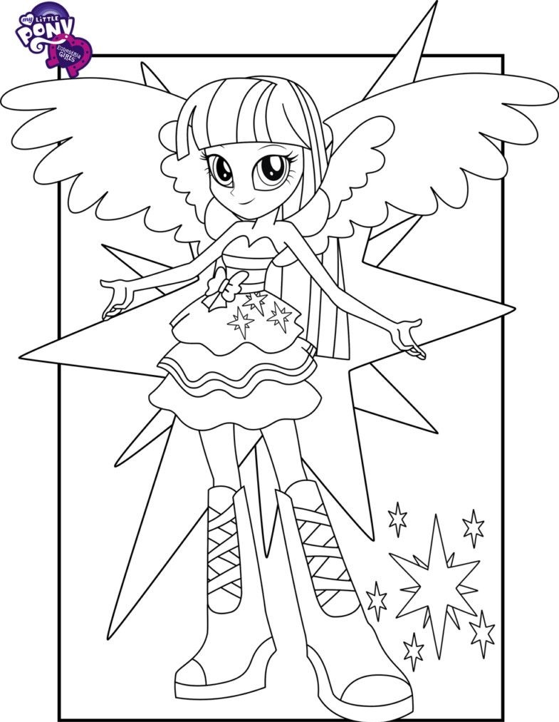 Twilight Sparkle Smiling - Coloring Pages