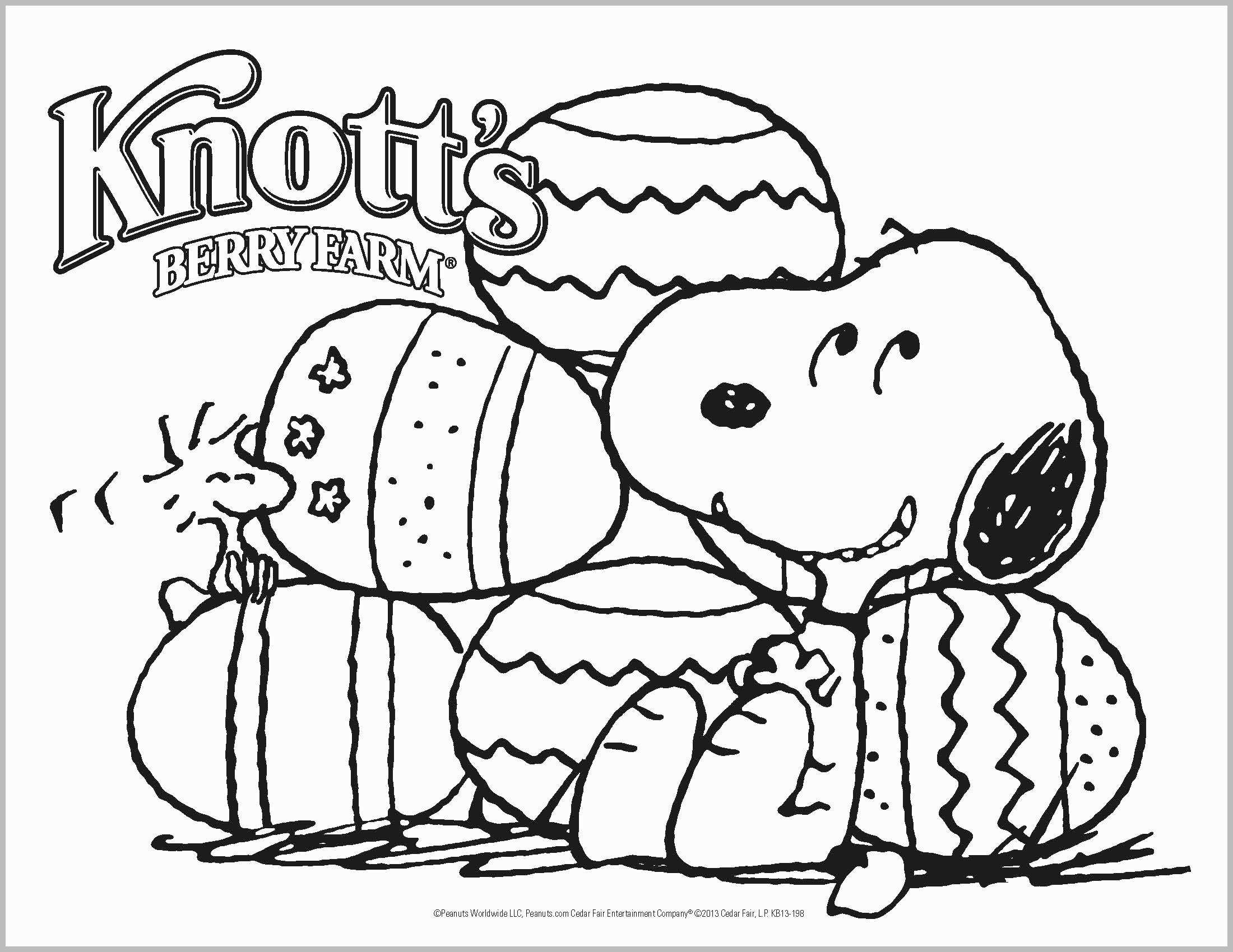 Snoopy And Easter Eggs – Coloring Pages