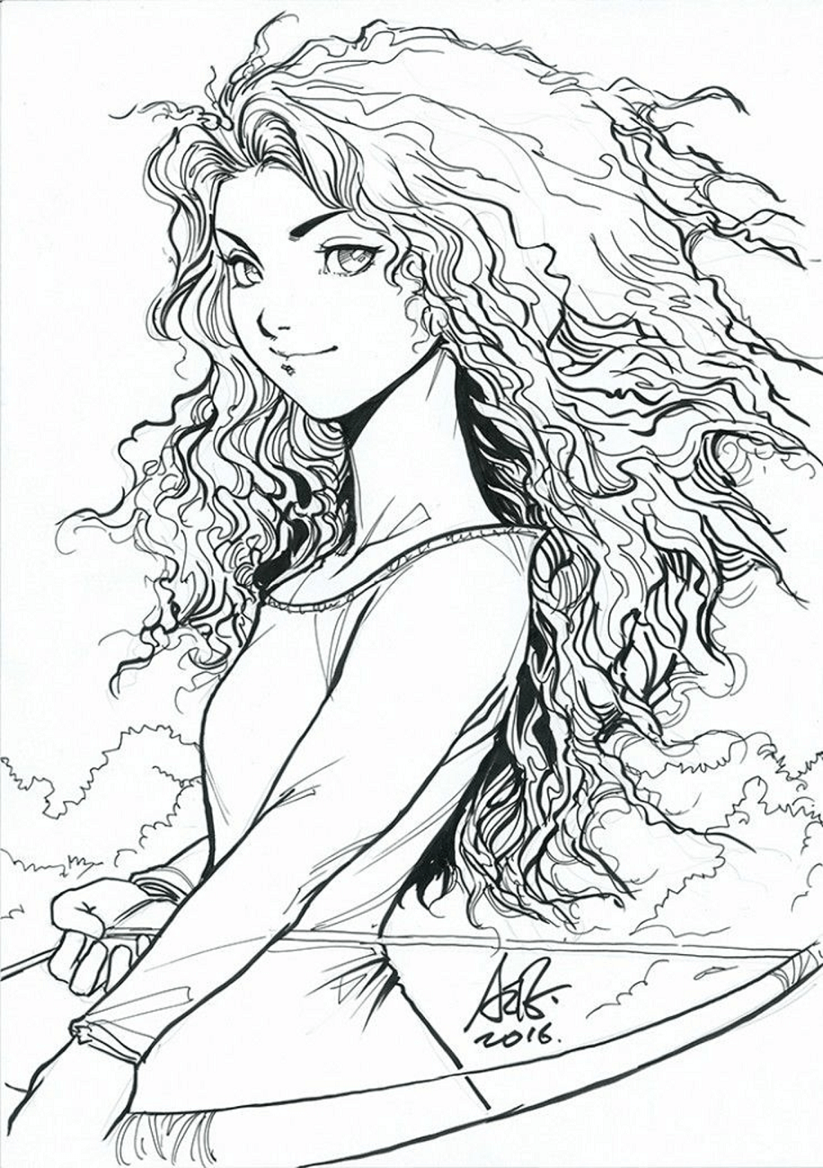 Merida Fan Art - Malvorlagen