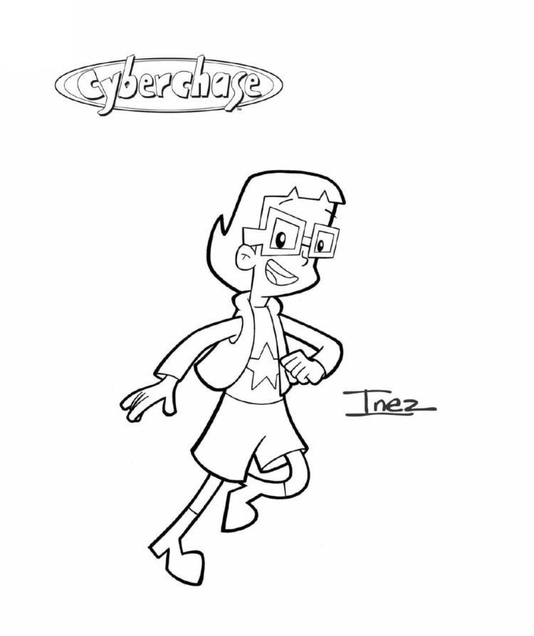 Inez from Cyberchase – Coloring Pages