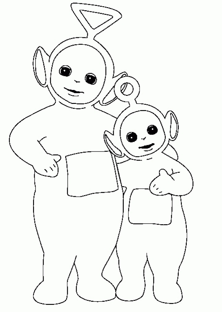 Tinky Winky und Po – Coloring Pages