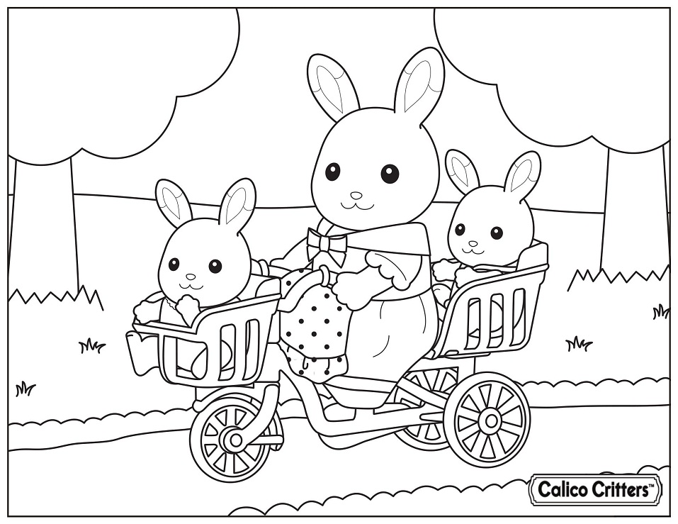 Calico Critters Malvorlagen - Kostenlose druckbare Malvorlagen für Kinder