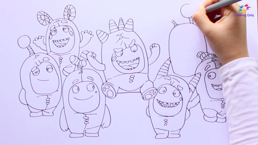 Step 8: Draw Multiple Oddbods