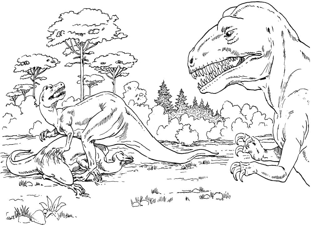 Allosaurus Fights