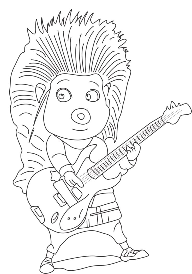 Ash from Sing – Coloring Pages