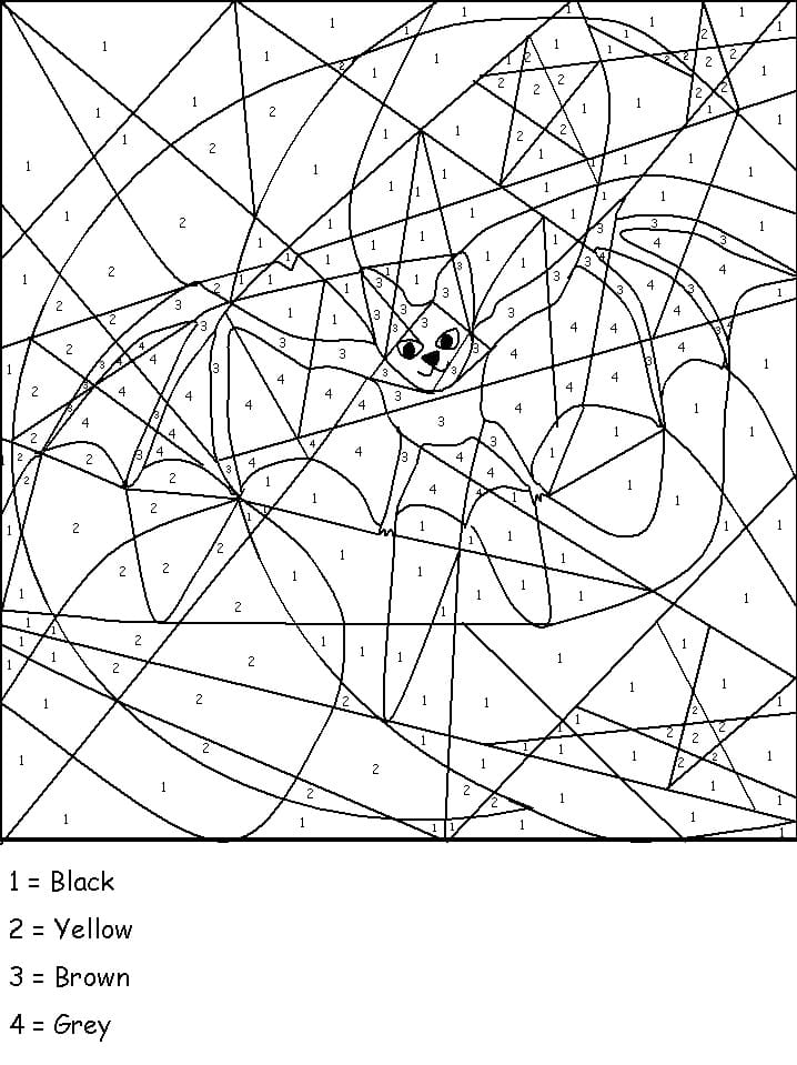 Bat Color by Number