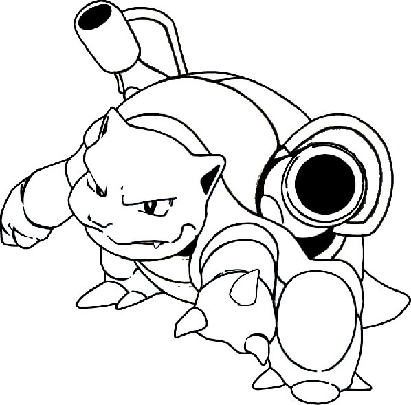Blastoise Coloring Page