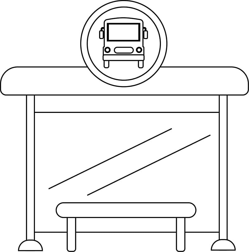 Bus Stop to Color