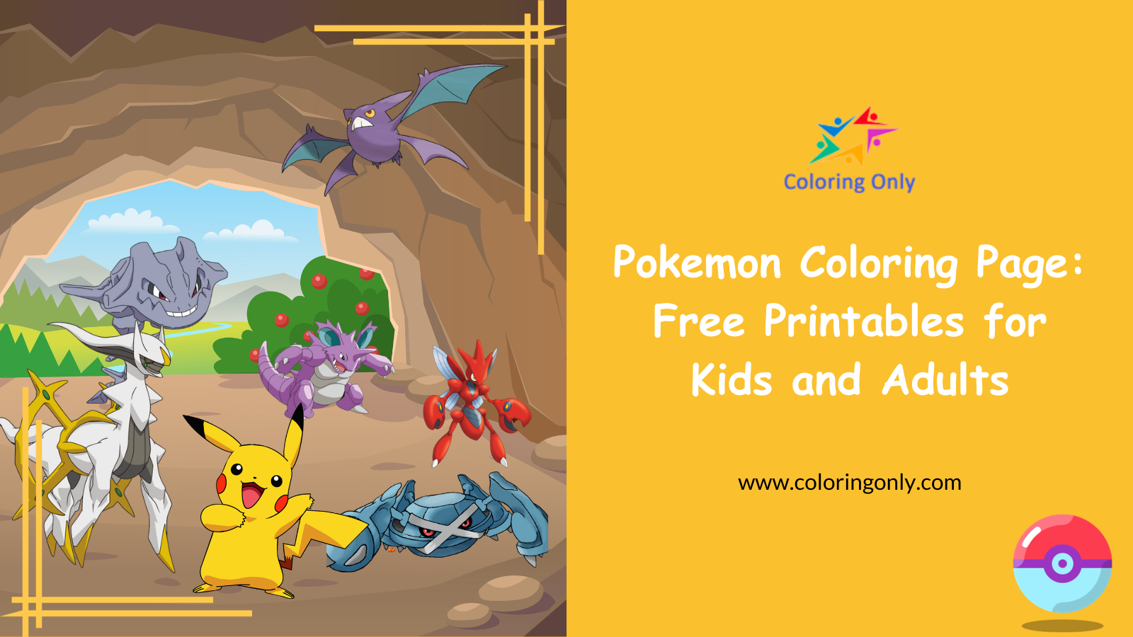 Pokemon Coloring Page: Free Printables for Kids and Adults