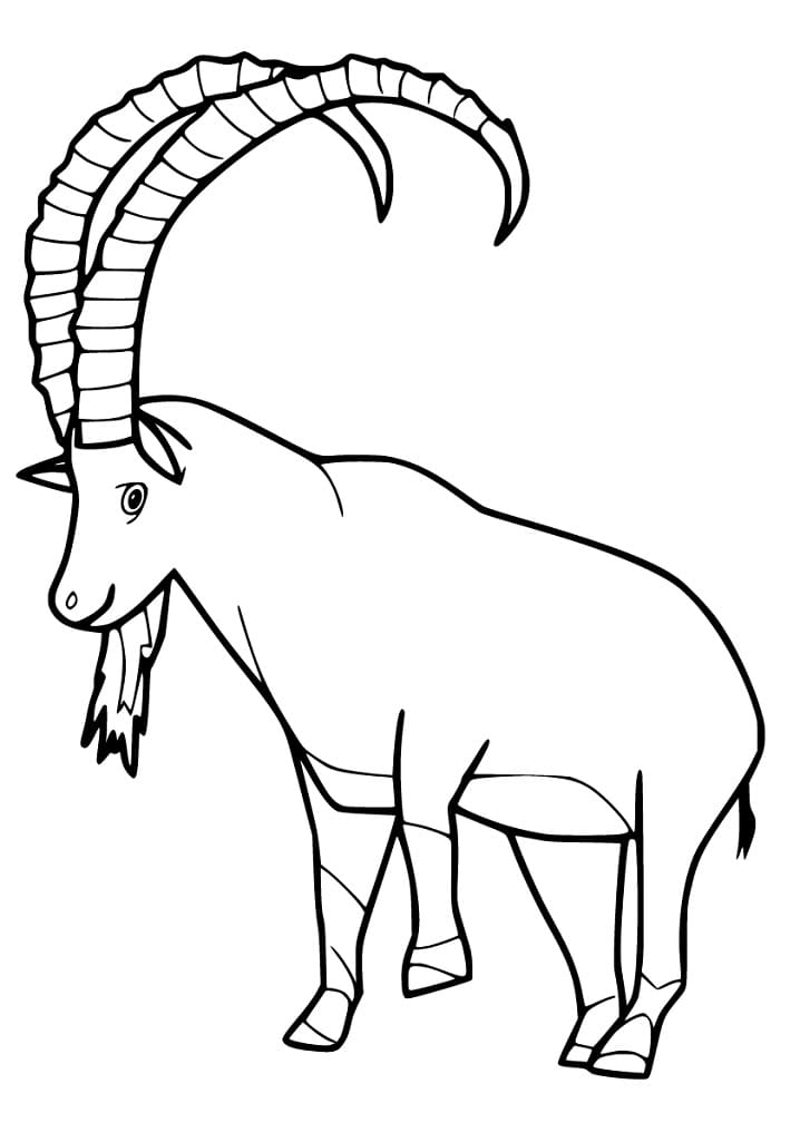 Cartoon Ibex